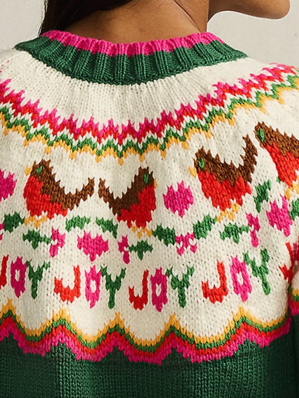 Lands' End Christmas Fair Isle Sweater Small - Picture 4 of 5